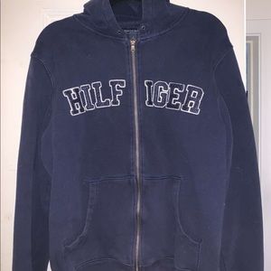 ‼️VINTAGE TOMMY HILFIGER SPELLOUT ZIP-UP HOODIE